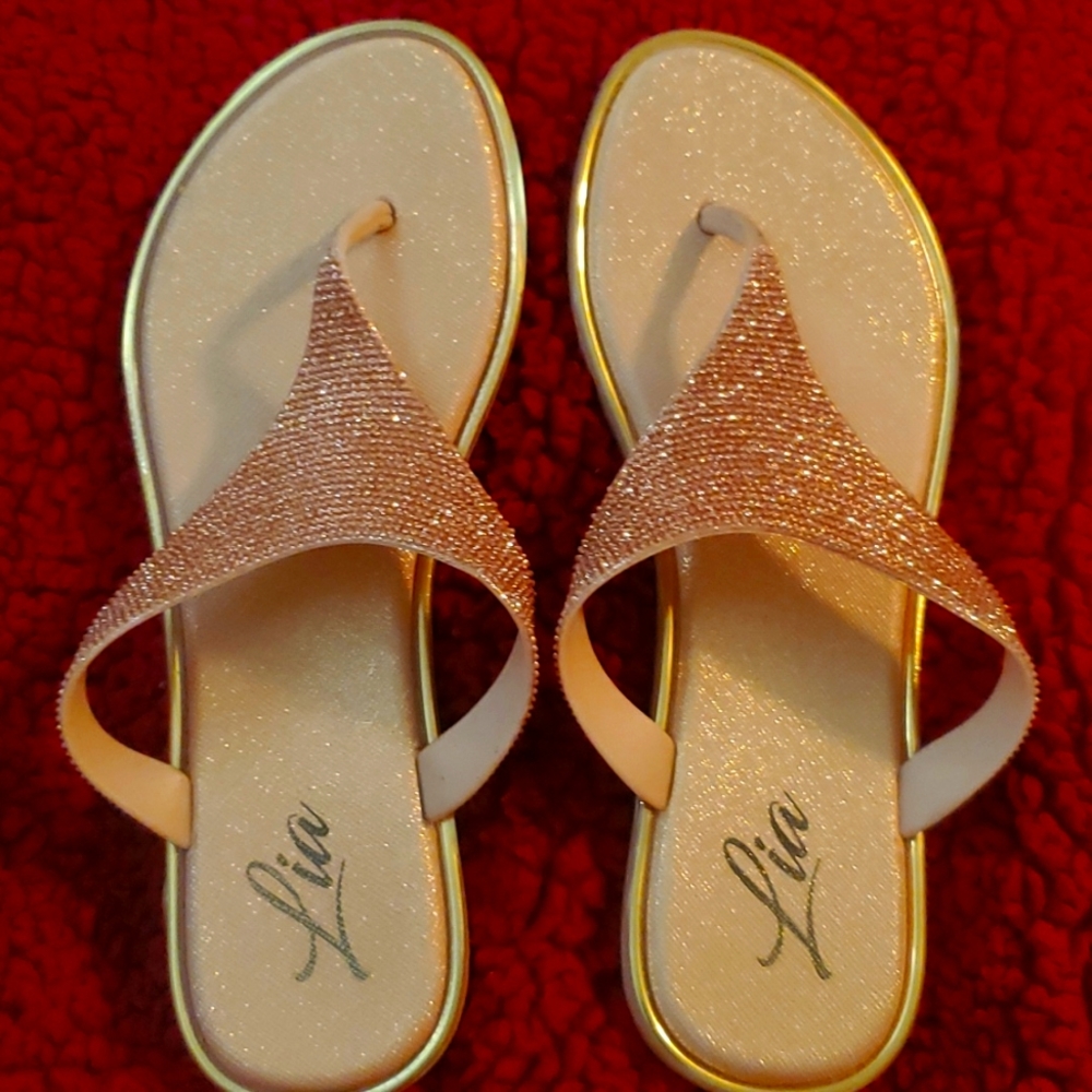 Gold sandals